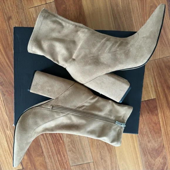 Marc Fisher LTD Suede Larry Pointed Toe Boots - Picture 3 of 8
